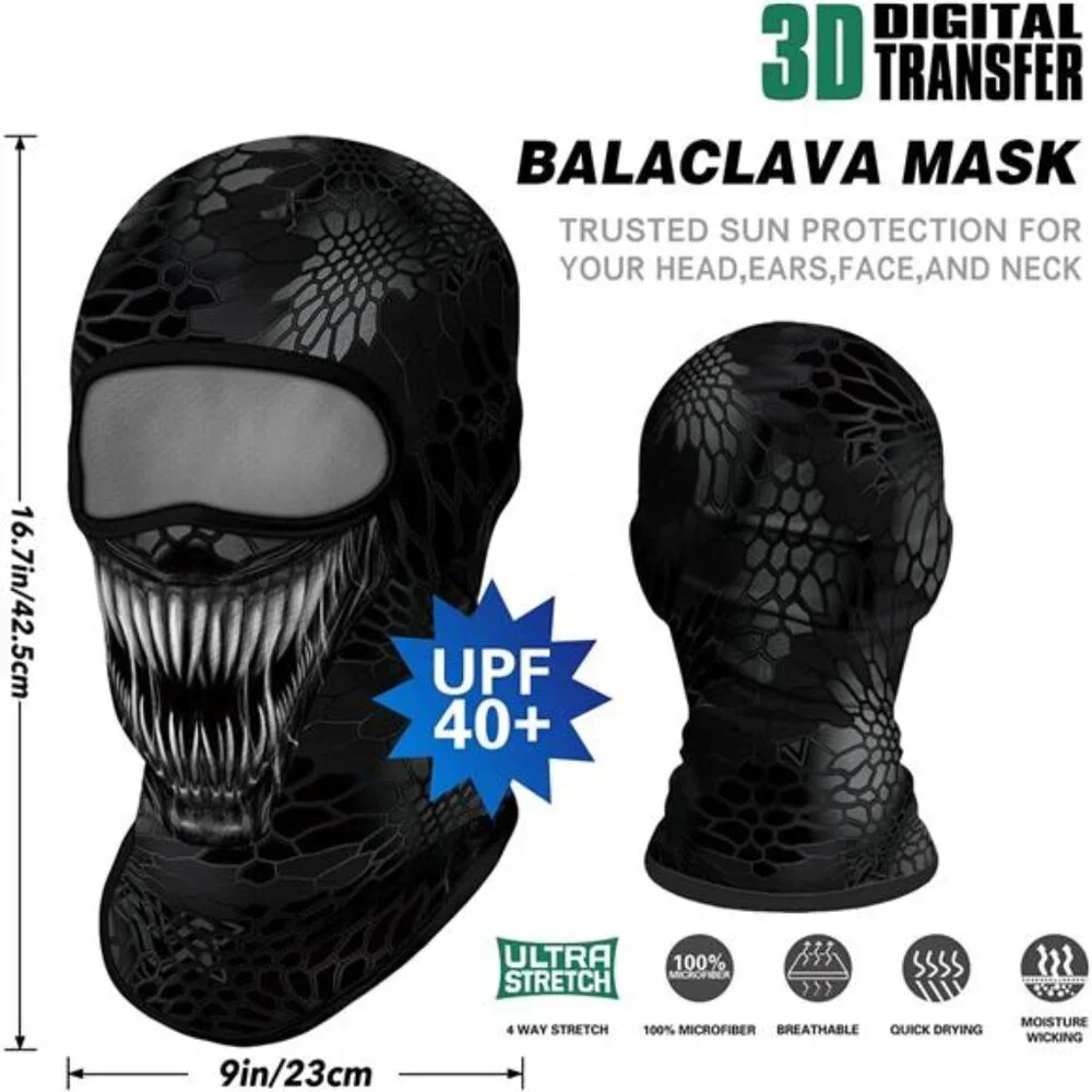 3D Balaclava Ski Mask Cool Skull Animal Full Face Mask